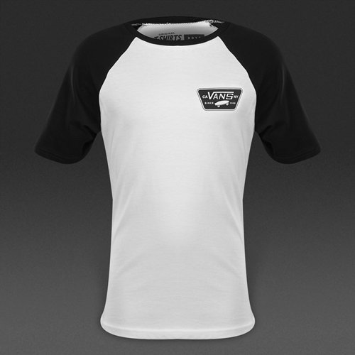 Vans Full Patch SS Raglan White / Black for Boys